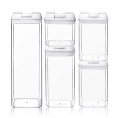 5 Pcs Acrylic Storage Jar Containers