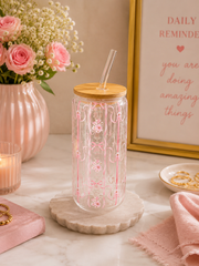 Ribbon Lattice Libbey Cup | Drinking Glass