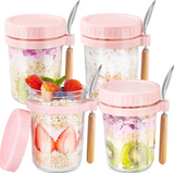 Overnight Oats Glass Jar | Pack of 4