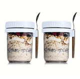 Overnight Oats Glass Jar | Pack of 4