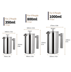 Stainless Steel French Coffee Press