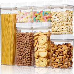 7 Pcs Acrylic Storage Jar Containers