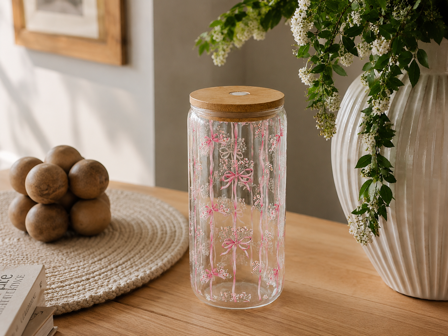 Bows & Bloom Libbey Cup | Drinking Glass