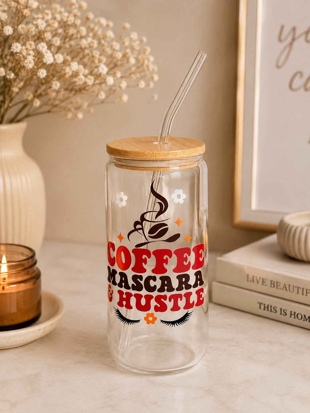 Coffee, Mascara & Hustle Libbey Cup