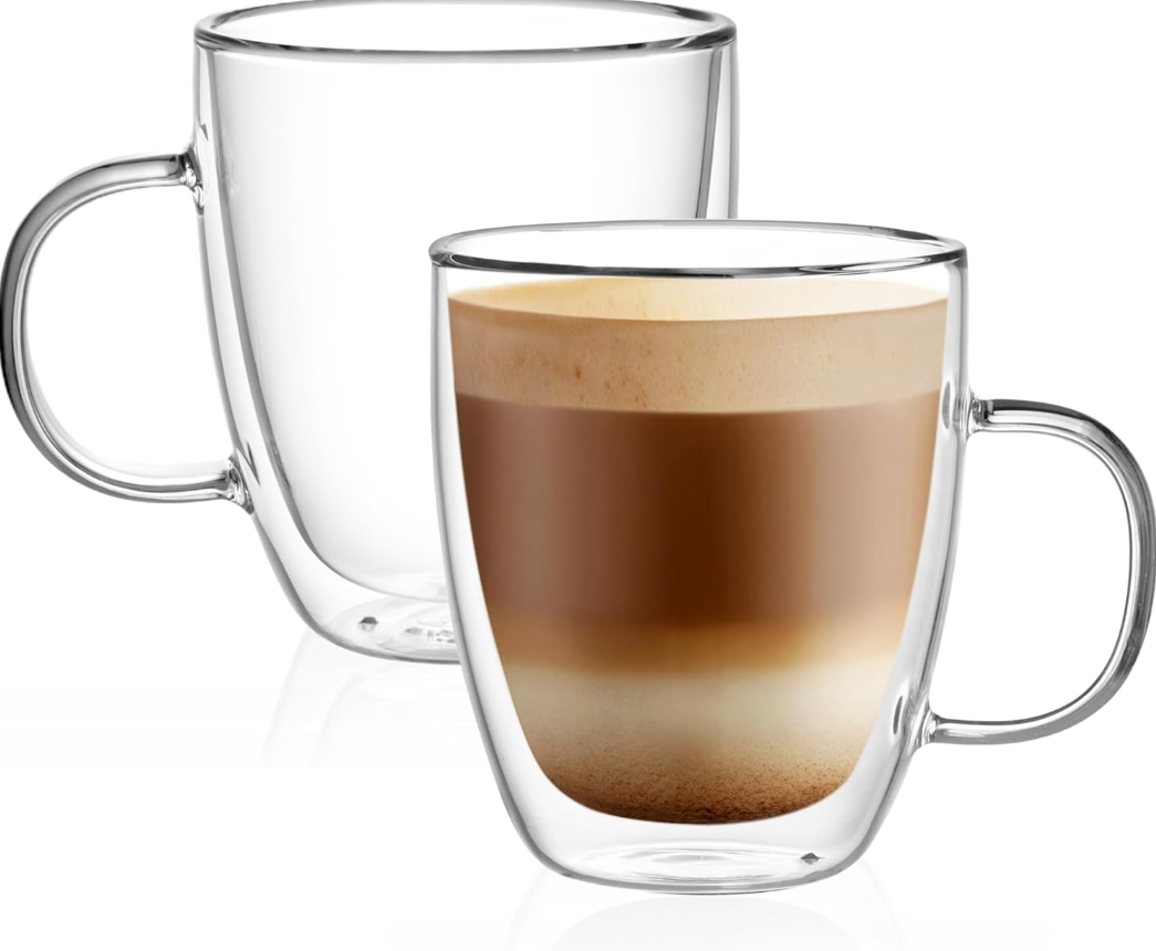 Double Wall Glass Mug | 350 mls