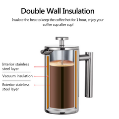 Stainless Steel French Coffee Press