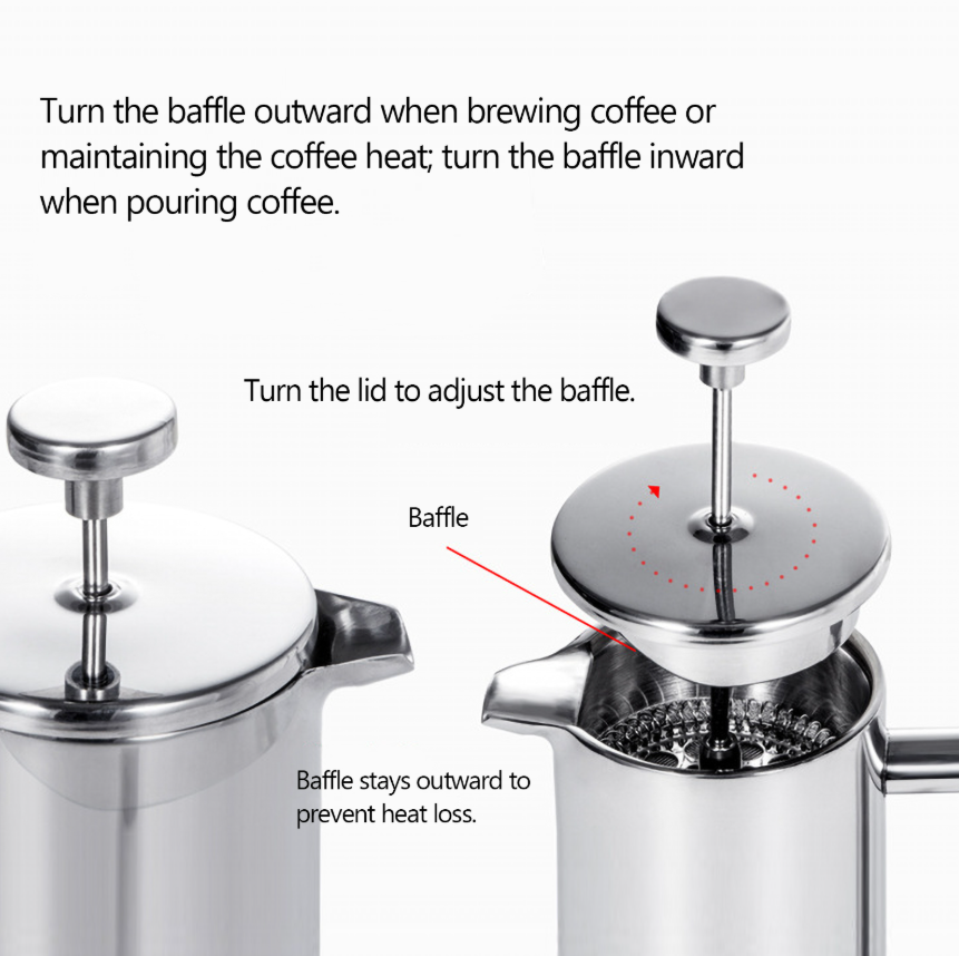 Stainless Steel French Coffee Press